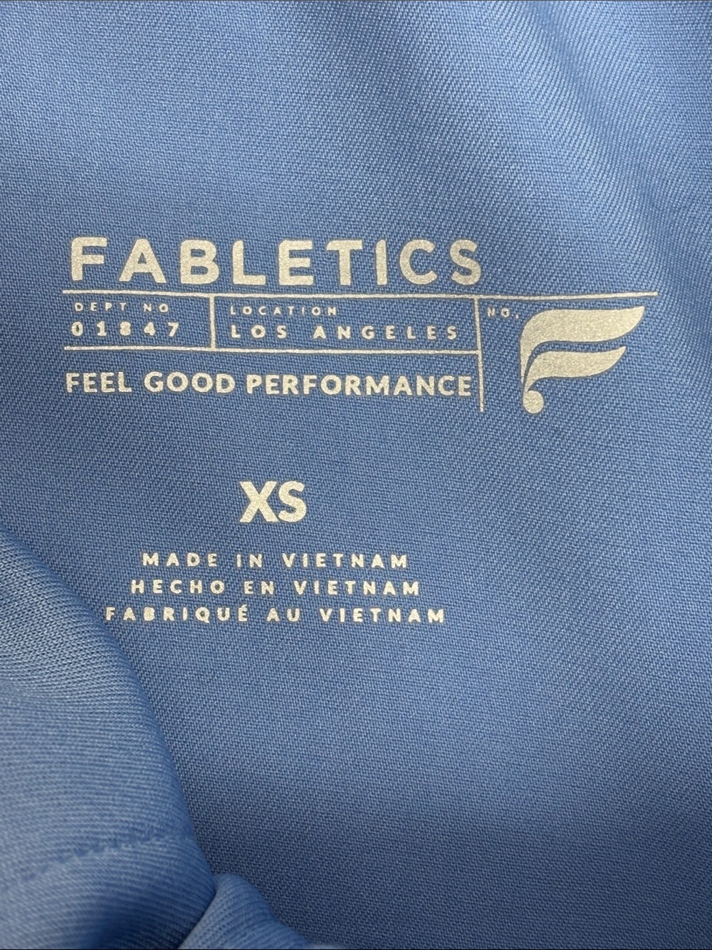 Fabletics Scrub Pants XS Blue - Picture 6 of 8